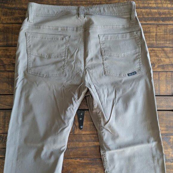 Prana Brion Pant 32x30 Slim Fit (Mud/Brown) - Picture 4 of 5